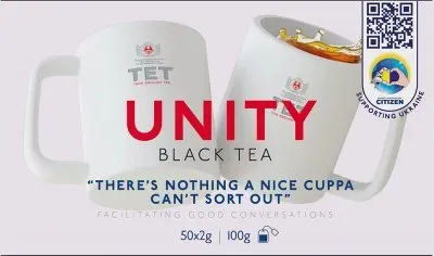 Чай TET Unity чорний байховий дрібний 50 пакетиків по 2г