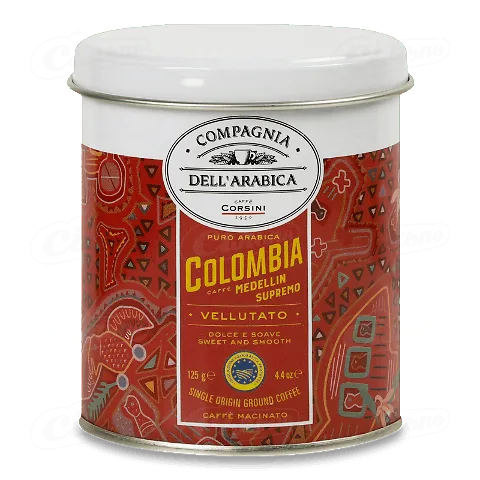 Кава зернова Compagnia Dell'Arabica Colombia з залізної банки, 125г