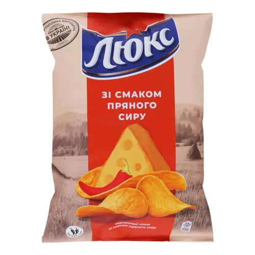 Чіпси картопляні Пряний сир Люкс м/у 133г