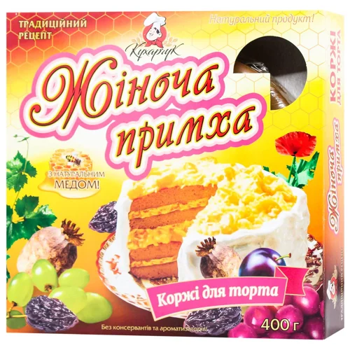 Коржі Кухарчук Жіноча примха 400г