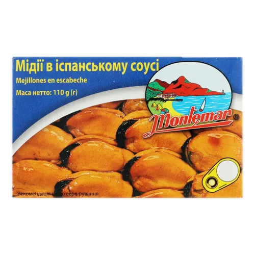 Мідії Montemar в іспанському соусі 110г