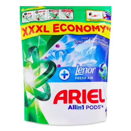Капсули для прання Ariel Все в 1 ДотикСвіжПовLenor