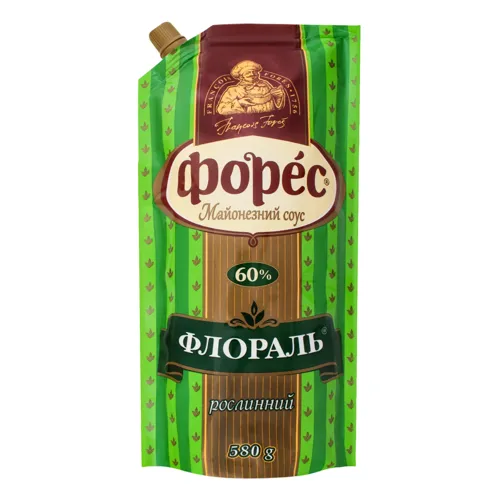 Соус майонезний 60% Флораль Форес д/п 580г