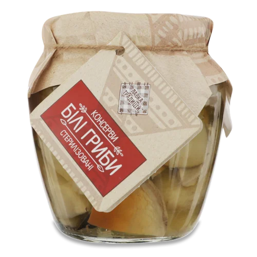 Гриби Білі Стерилізовані, с/б 350г