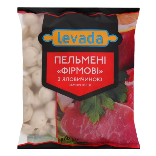 Пельмені з яловичиною Фірмові Levada м/у 800г