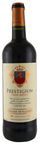 Вино 0.75л 10.5% червоне напівсолодке Rouge Moelleux Prestigium пл