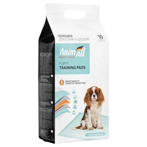 Пелюшки AnimAll для собак та цуценят 60х90см 10шт