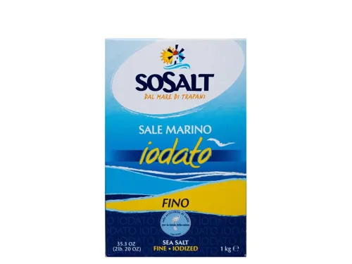 Сіль морська йодована дрібного помелу Sosalt, 500г