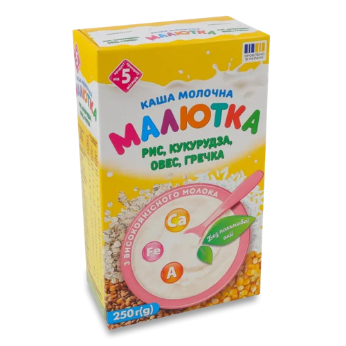 Каша суміш круп «Малиш» «Малишка» молочна