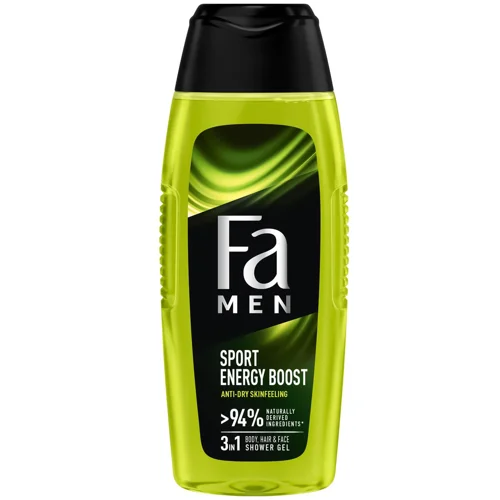 Гель для душу Fa Men Sport Energy Boost з ароматом гуарани і женшеню 400мл