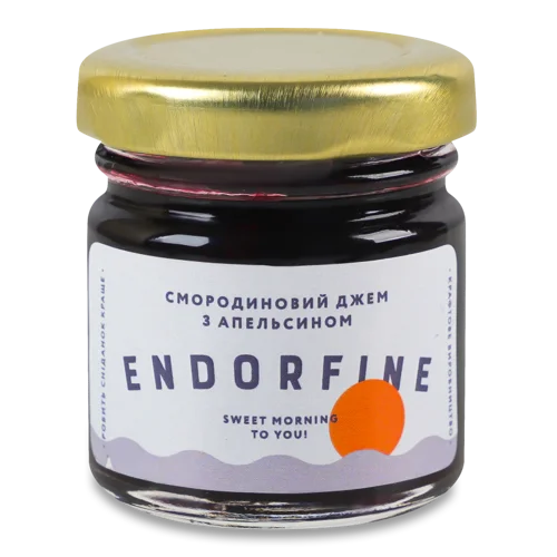Джем Чорносмородиновий З Апельсином Endorfine, Скляна Банка 44г
