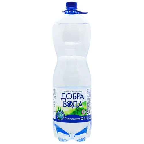 Вода мінеральна Добра Вода сильногазована 2л
