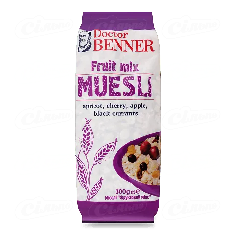 Мюслі Doctor Benner Fruit mix, 300г