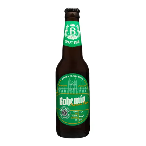Пиво 0.35л 4.4% світле Волинський Бровар Bohemia