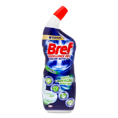 Засіб Для Чищення Унітазу Citrus Color Aktiv+ Bref, 700мл