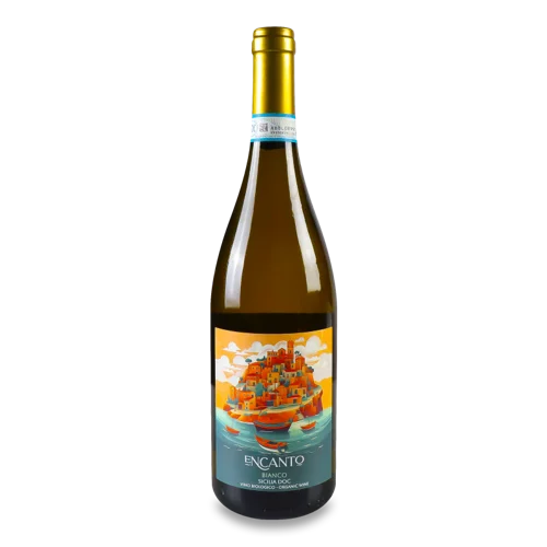 Вино Encanto Bianco Sicilia DOC, Органічне Біле Сухе, 0.75л