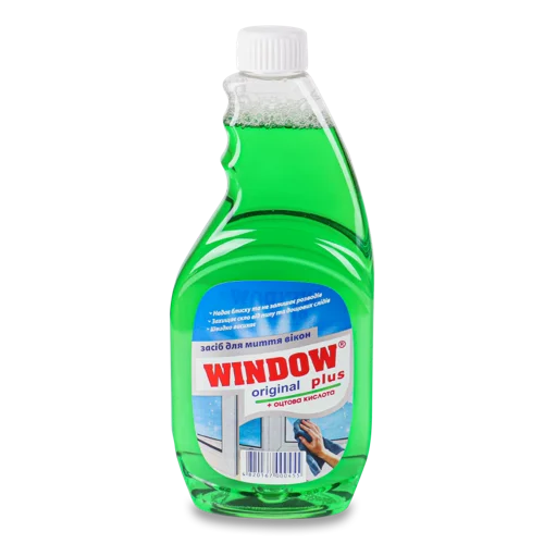 Засіб для миття вікон Window Plus, зелений, 500 мл /GDU/