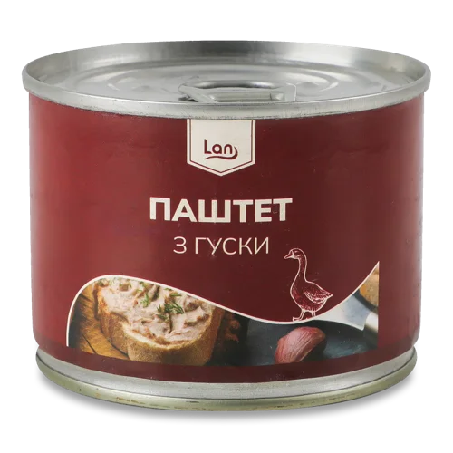 Паштет З Гуски В/ґ Залізна Банка 200г