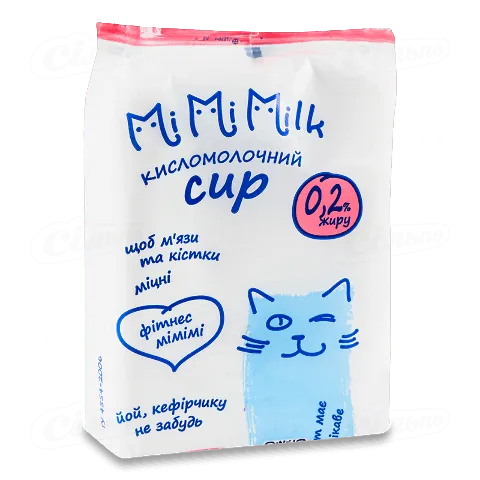 Сир кисломолоний MiMiMilk 0,2%, 185г