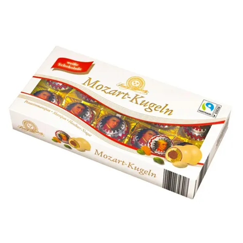 Цукерки Henry Lambertz Mozart-Kugeln в білому шоколаді 200г