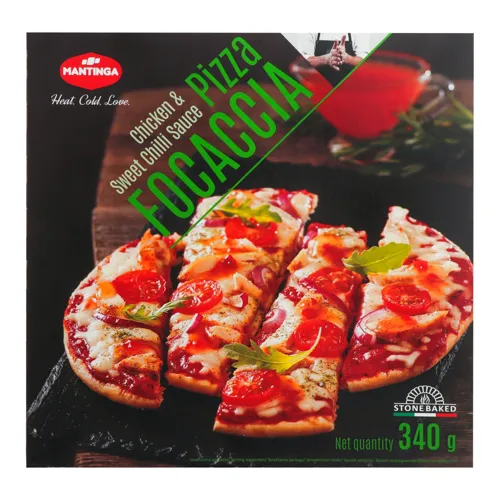 Піца Focaccia Mantinga картонна упаковка 340г
