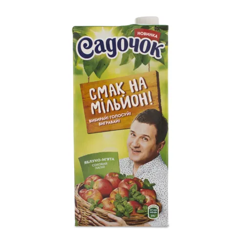 Напій соковмісний Яблуко-м'ята Садочок т/п 0.95л