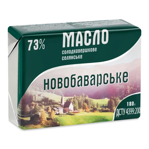 Масло Солодковершкове Вищого Ґатунку 73%, 180г