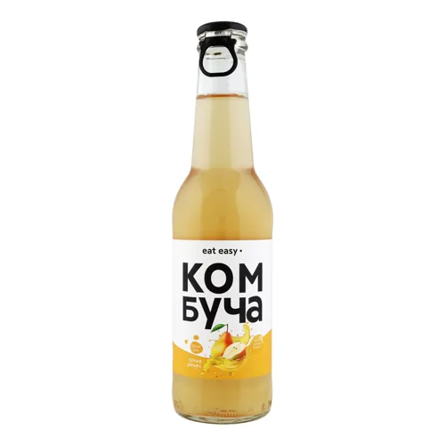 Напій безалкогольний слабогазований Груша дюшес Комбуча Eat Easy 250мл