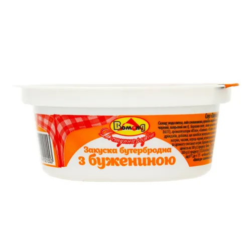 Закуска бутербродна з бужениною Вомонд п/у 100г