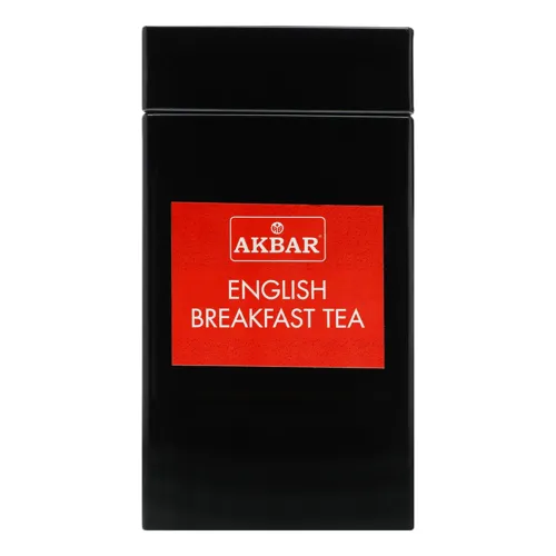 Чай чорний листовий English Breakfast Akbar з залізною банкою 20х2г