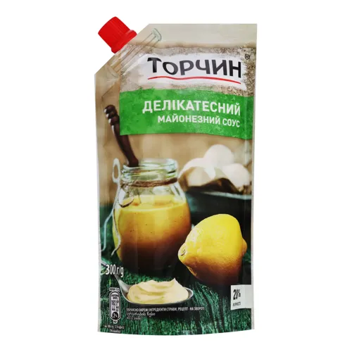 Соус майонезний 28% Делікатесний Торчин д/п 300г
