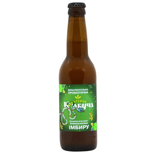 Комбуча Культурна Комбуча Імбир 0,33л