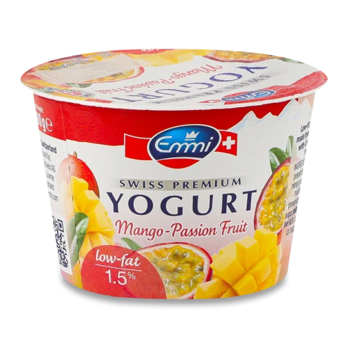 Йогурт Натуральний Манго-Маракуя 1.5% Emmi, в/ґ, 100г