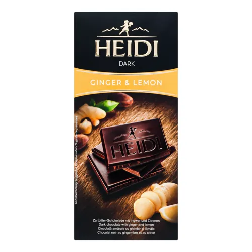 Шоколад темний Ginger&Lemon Heidi 80г