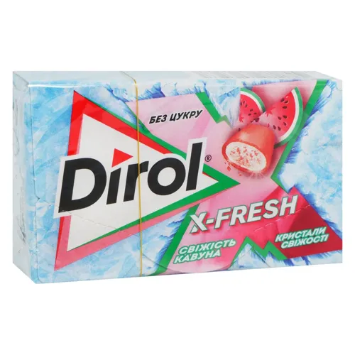 Гумка жувальна Dirol X-Fresh свіжість кавуна 18г