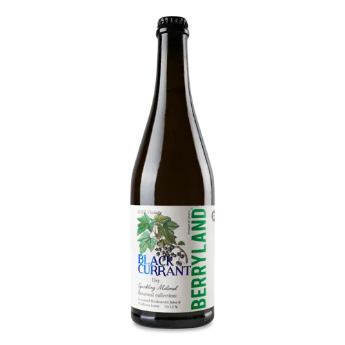 Мед Питний Сухий Ігристий Чорносмородиновий, 0.75л, 7-7.5% в/ґ