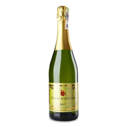 Ігристе Вино Біле Брют Cheri d'Amour, в/ґ, 0.75л, 11%