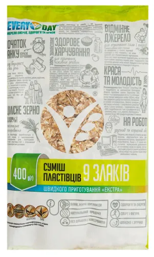 Суміш пластівців (9-х злаків) ПП 0,4кг