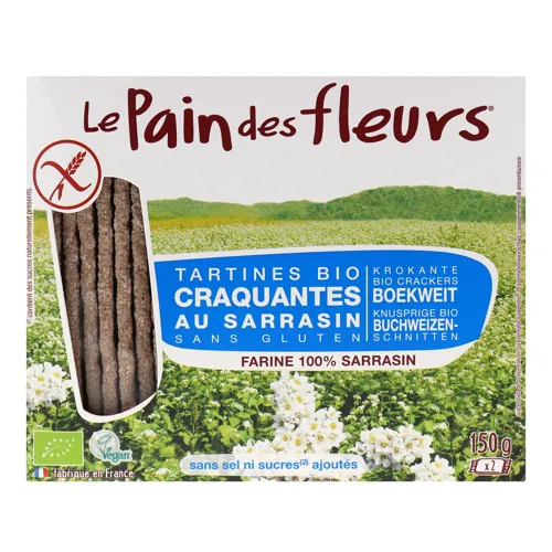 Хлібці з гречки безглютенові органічні Le Pain des Fleurs