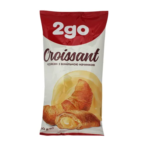 Круасан з ванільною начинкою 2go м/у 60г