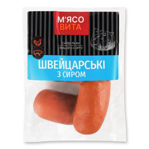 Сардельки Варені Швейцарські З Сиром М'ясовита, кг
