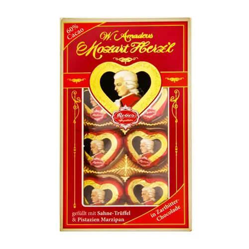 Цукерки шоколадні Mozart-Herzl Reber к/у 80г