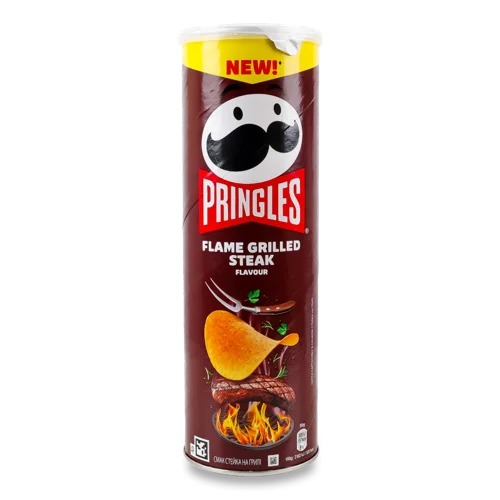 Чипси Картопляні Зі Смаком Стейка На Грилі, в/ґ, Тубус 165г