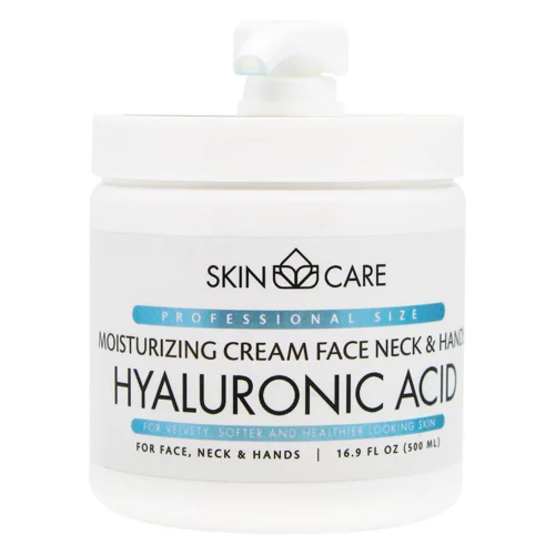 Крем для обличчя, шиї і рук Skin Care Зволожуюючий і живильний з гіалуроновою кислотою 500мл