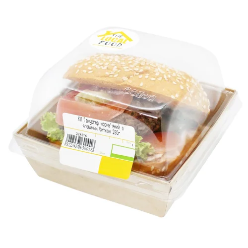 Гамбургер морквяний The Local Food з яловичим битком 280г