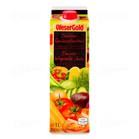 Сік WeserGold томат-овочі, 1л