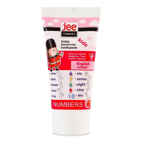 Дитяча Зубна Паста Numbers Jee Cosmetics, Вищий ґатунок, Пластикова Пляшка, 50мл