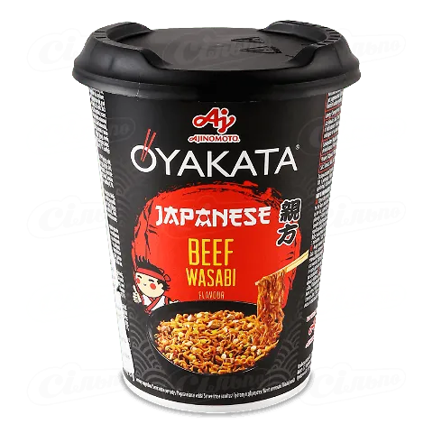 Локшина швидкого приготування «Oyakata» в японському стилі телятина, 93г