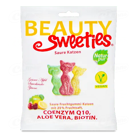 Цукерки Beauty Sweeties «Котики» зацукровані желейні, 125г