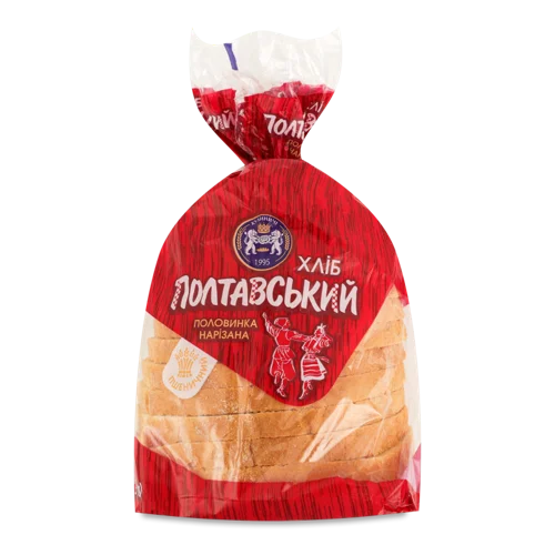 Хліб Полтавський Кулиничі В/ґ, Половинка в Нарізці, 250г